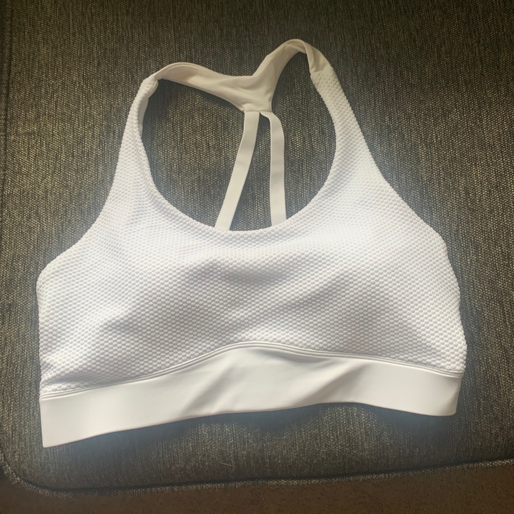 White Polka Adjustable Strappy Bra